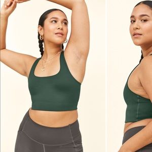Girlfriend collective Paloma Bra in Moss